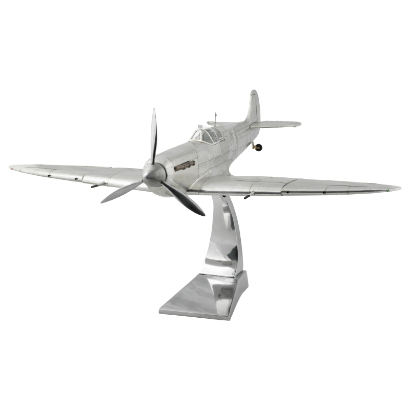 Large Metal Spitfire model front view
